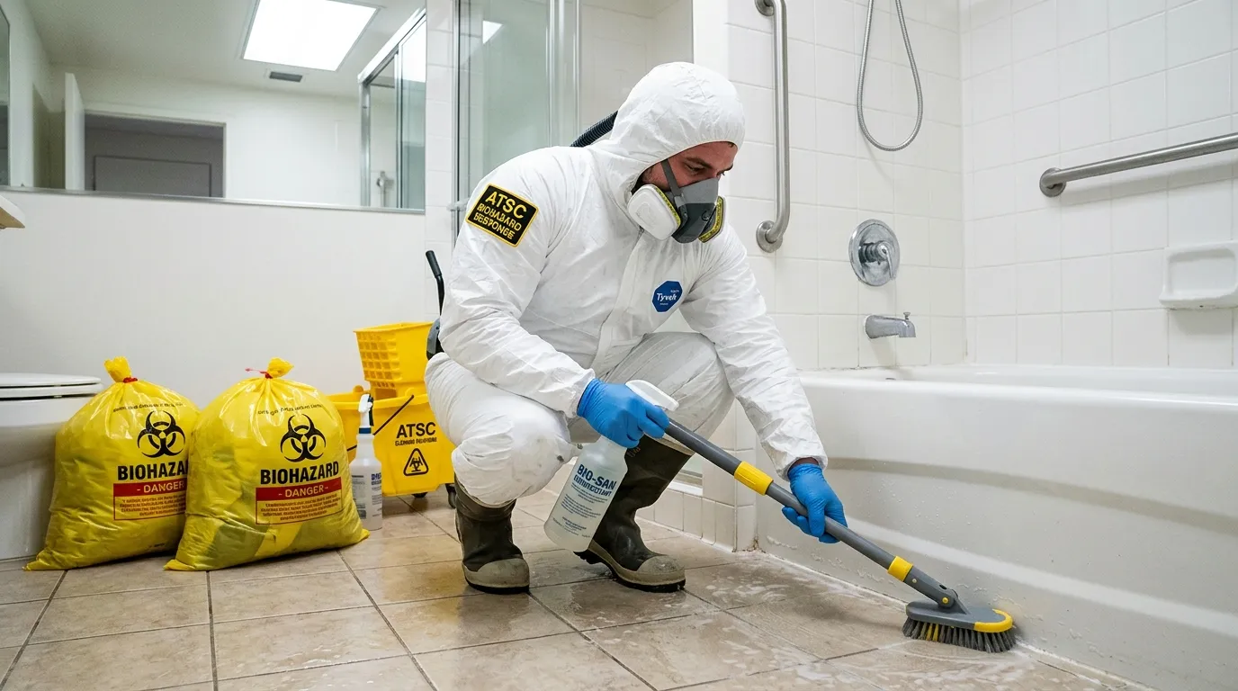 Decontamination equipment deployed for Blood Cleanup in Upland